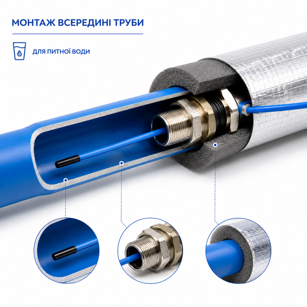 Нагрівальний кабель DEVIaquaTM 9T (DTIV-9) - 3 м 140F0000 фото